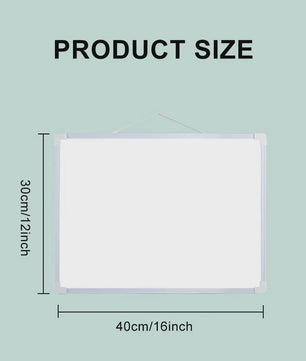 Dubbelzijdig Magnetisch Whiteboard 40x30cm met 3 Markers en 4 Magneten