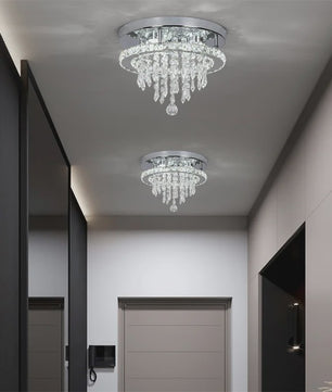 Luxe K9 Kristallen Plafondlamp met Smart LED en Afstandsbediening - Modern Design