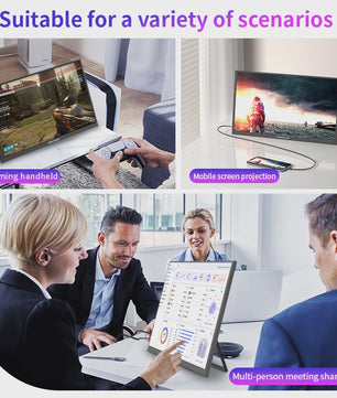 Sibolan 21.5" Draagbare Monitor - 1080P IPS, 100Hz, USB-C/HDMI, Ingebouwde Standaard
