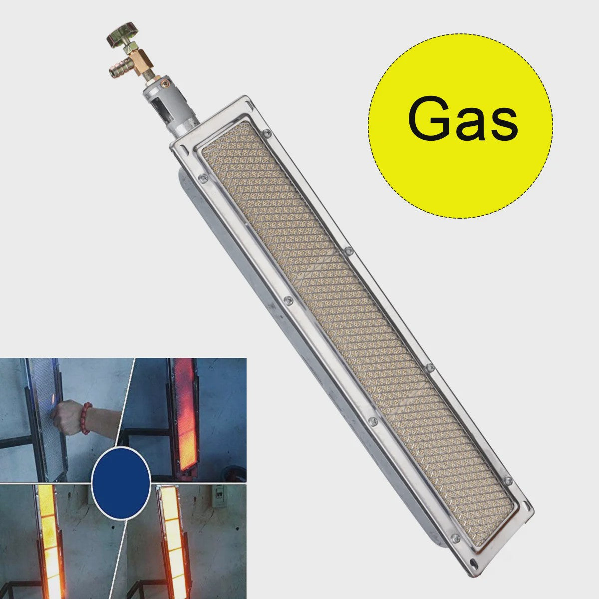 Infrarood Gas Zijbrander - Keramische Brander voor BBQ & Camping