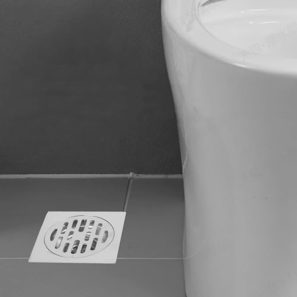 Vierkante Douchegoot met Uitneembare Deksel - RVS Afvoer voor Badkamer, Keuken, Tuin