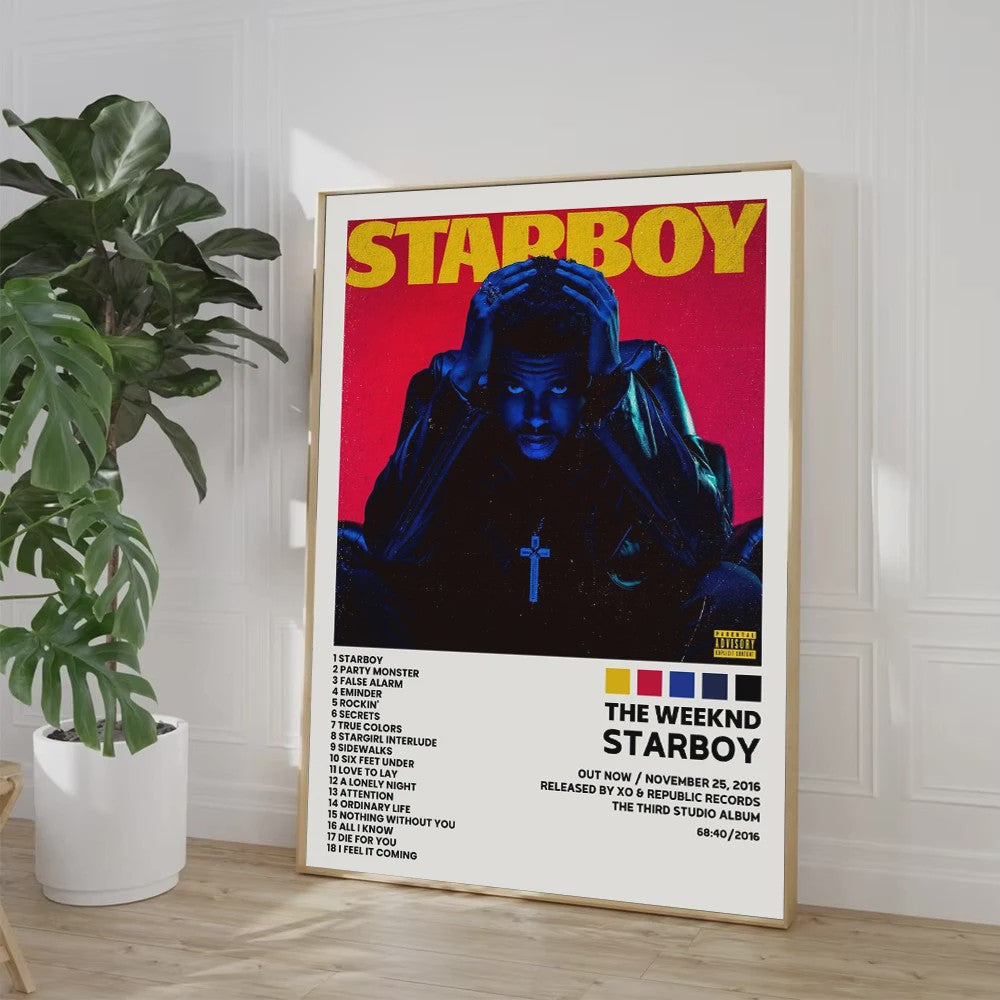 Canvas Poster: Drake & Eminem Album Covers - Hip Hop Wall Art