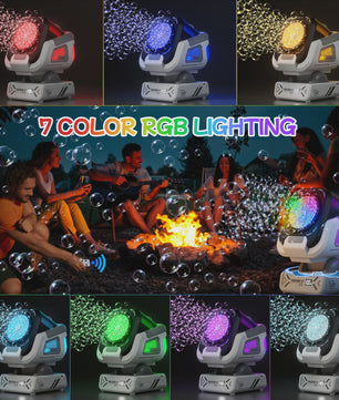 Automatische Bellenblaasmachine met Afstandsbediening, RGB Verlichting en 1800mAh Batterij