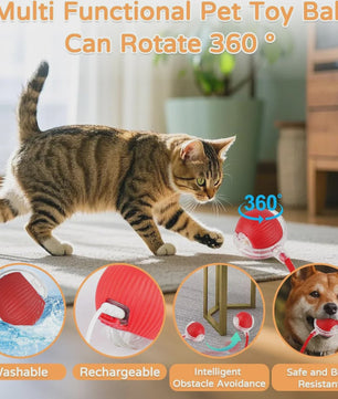 Interactieve Kattenbal Speelgoed - Automatisch Rollend, Oplaadbaar & Slim