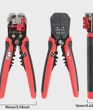 Multifunctionele Draadstripper: 5-in-1 Gereedschap voor Strippen, Knippen en Krimpen