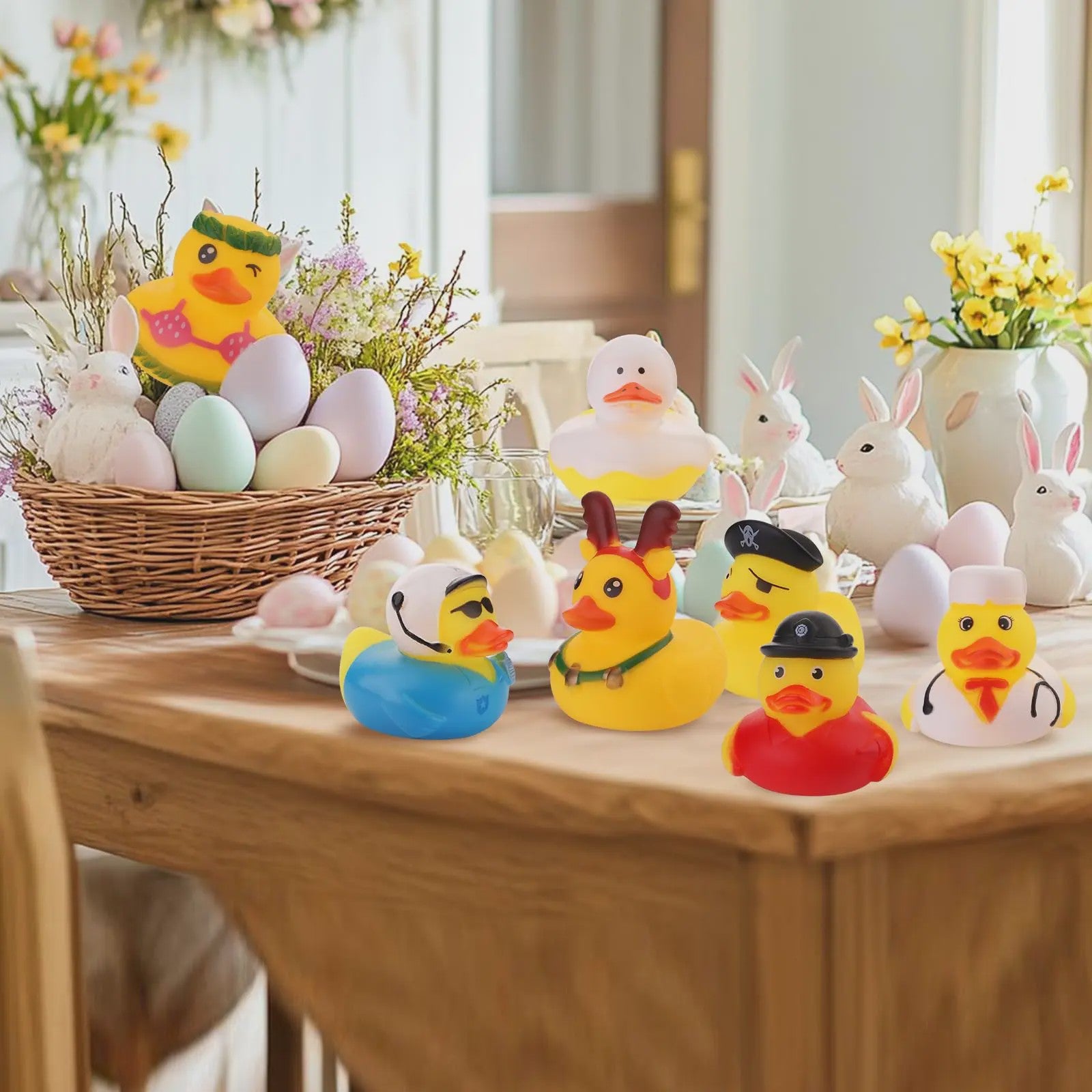 Set van 25 Mini Badeendjes - Assorti Speelgoed voor Baby Bad, Zwembad & Cruisen