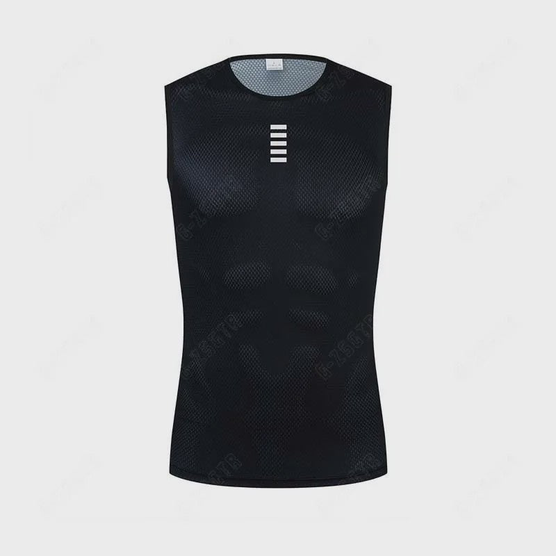 Heren Wielren Base Layer - Sneldrogend en Reflecterend Sportonderhemd