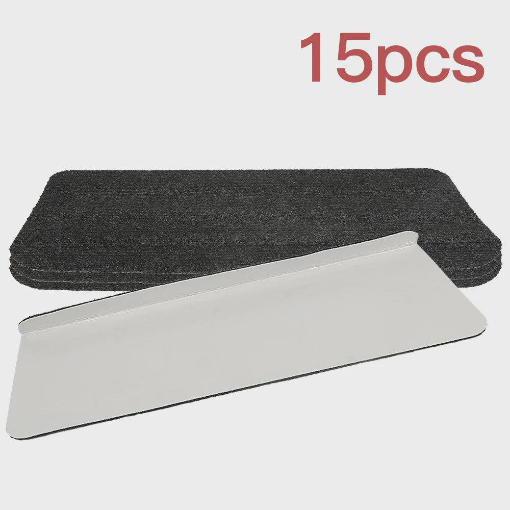15x Zelfklevende Traptredenmatten - 65x25cm - Antislip & Op Maat Te Knippen