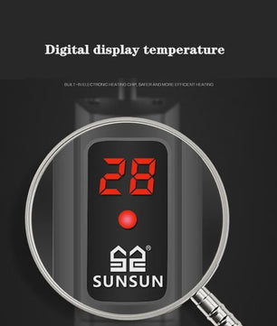 Aquarium Verwarmer met LCD Display - Instelbare Temperatuur & Thermostaat