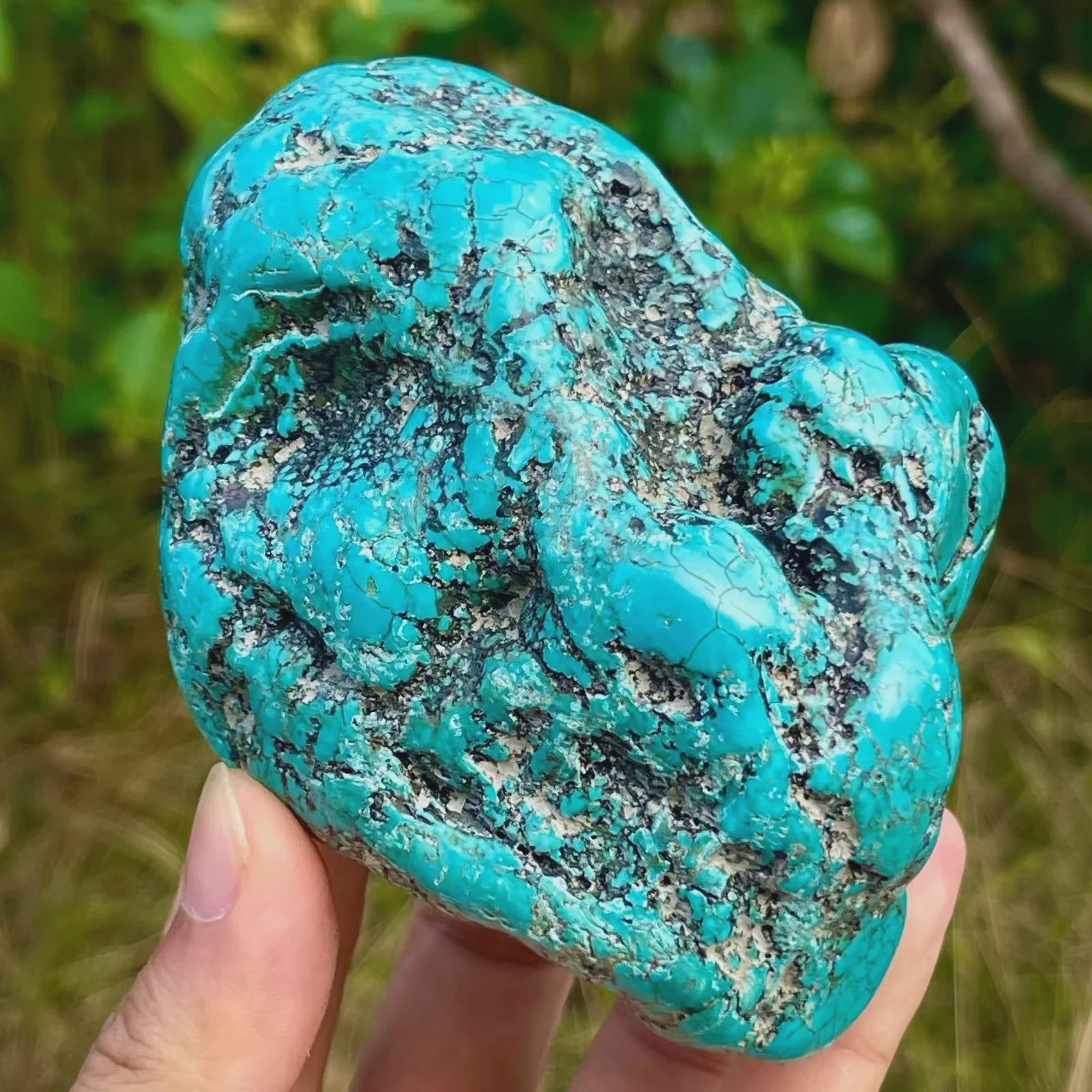 Ruwe Turquoise Kristal - Natuurlijke Energie Steen voor Healing en Decoratie