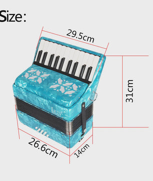 IRIN AR-80 Accordeon - 22 Toetsen, 8 Bassen - Professioneel Instrument
