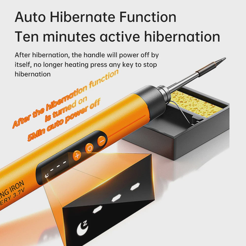Draagbare USB Digitale Soldeerbout met Instelbare Temperatuur (300-450°C) en Type-C Opladen
