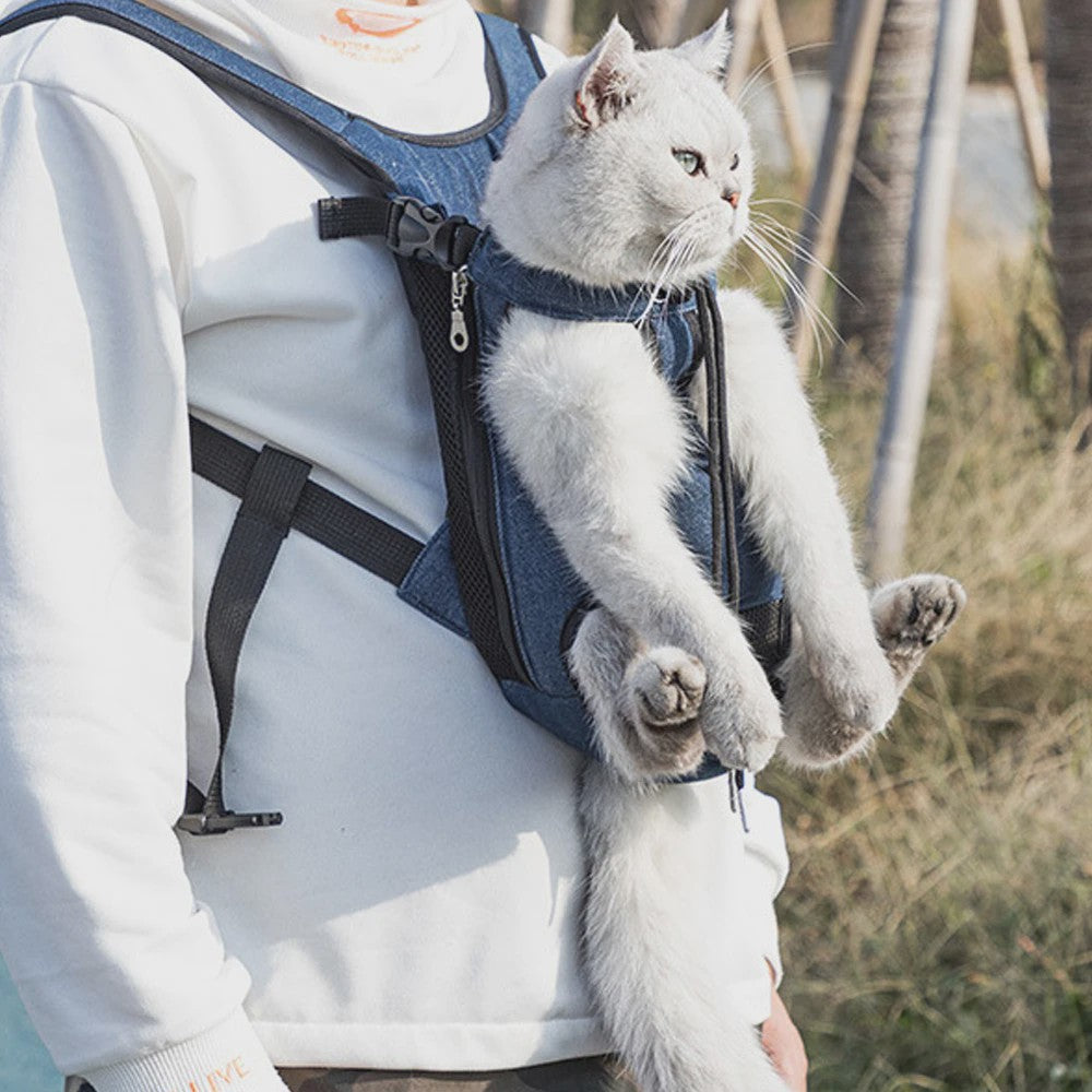Ademende Outdoor Hondenrugzak - Draagbare Reisrugzak voor Puppy's en Kleine Honden