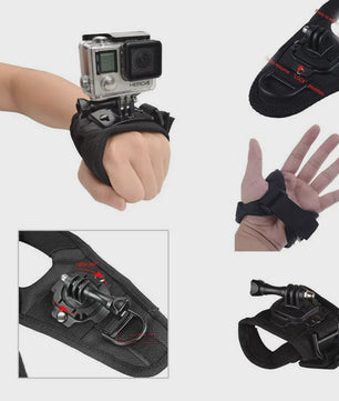 360° Roteerbare Handpolsband Mount voor GoPro & DJI Action Camera's