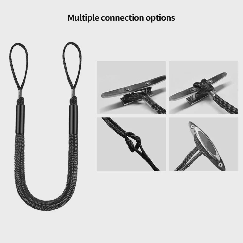 2x Bungee Docking Lijn voor Boten, Kajaks & Jetski's - 1.2m tot 1.65m Uittrekbaar