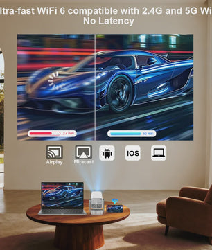 ThundeaL TD80Pro 4K Android Full HD Projector - Mini Beam met 1080P, 3D en WiFi