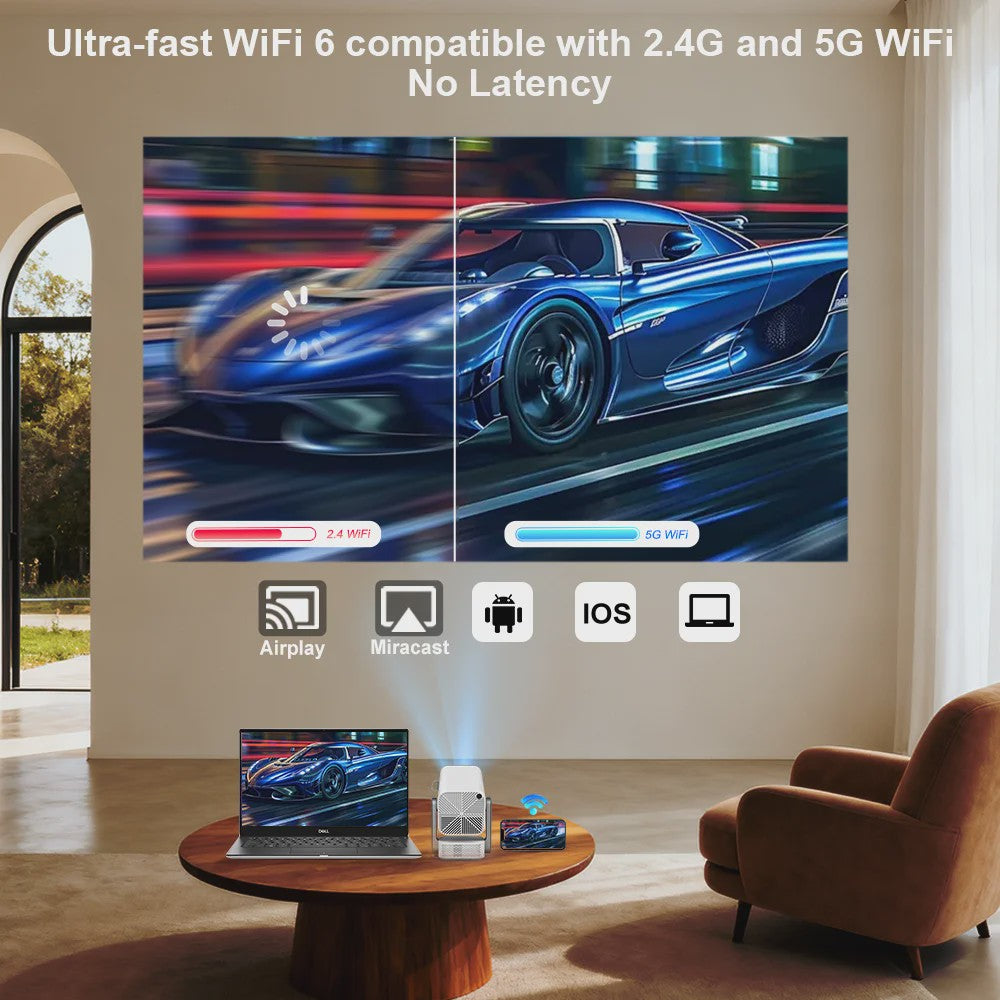 ThundeaL TD80Pro 4K Android Full HD Projector - Mini Beam met 1080P, 3D en WiFi