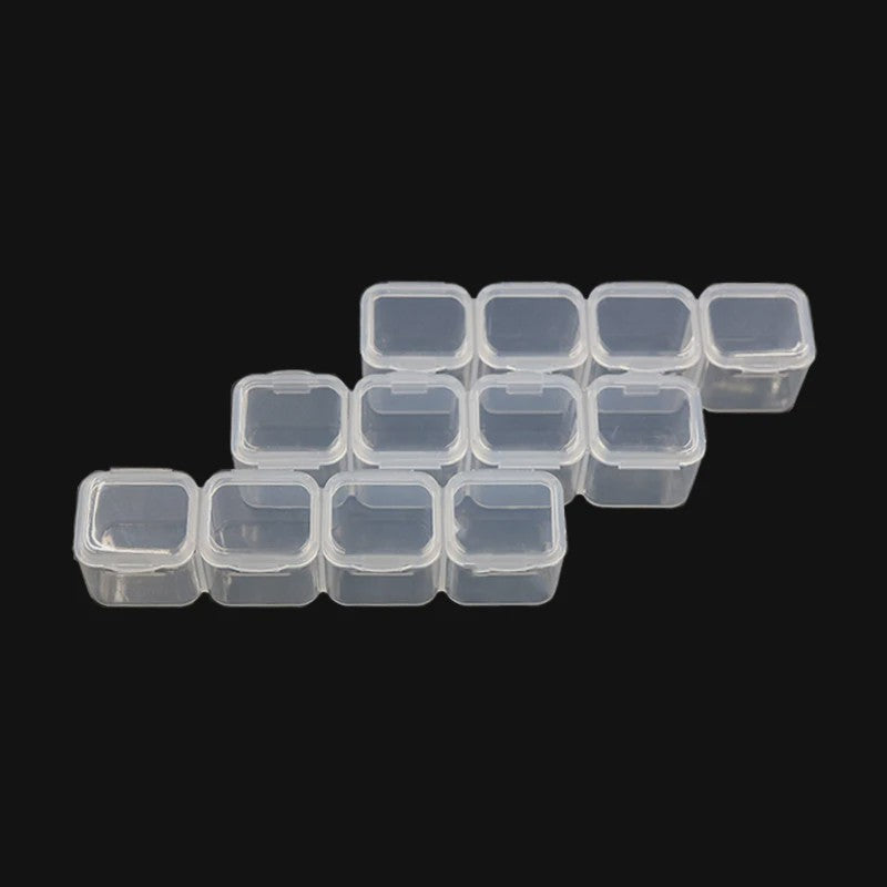28 Vaks Transparante Opbergdoos met Verwijderbare Compartimenten - Ideaal voor Medicijnen, Sieraden & Nail Art