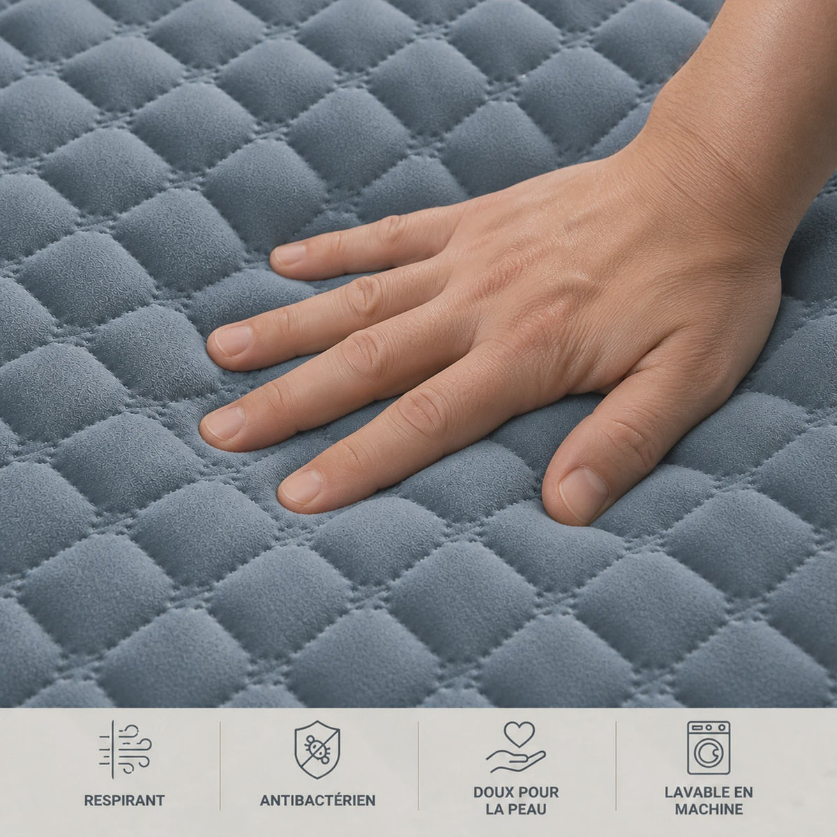 6 cm Matras Topper: Hoogwaardig Schuim, Ademend & Anti-slip voor Optimaal Slaapcomfort