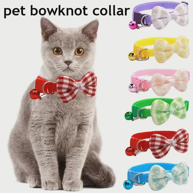 Verstelbare Katoenen Honden- en Kattenband met Strikje - Perfect voor Feestelijke Gelegenheden en Dagelijks Gebruik