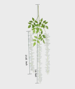 24x Kunst Wisteria Bloemen Slirang - Hangende Garland voor Bruiloft & Decoratie