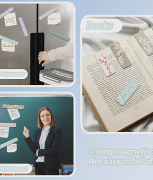 12x Magnetische Bladwijzers met Bloemenprint - Stijlvolle Paginamarkers voor Dames & Planners