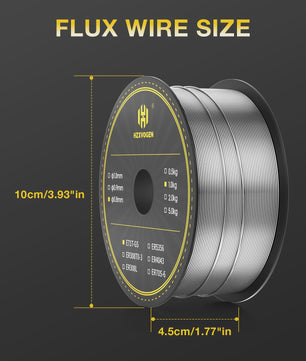 HZXVOGEN E71T-GS Flux Cored MIG Lasdraad 0.8mm 1KG - Zelfbeschermend, Gasloos, Lage Spatting, Makkelijke Slakverwijdering