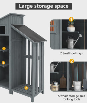Houten Tuinkast - Duurzaam & Waterdicht - Ideaal voor Tuin, Terras en Balkon