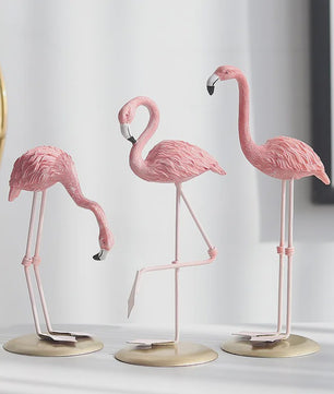 Roze Flamingo Ornament - Stijlvolle Hars Decoratie voor Huis, Kantoor & Cadeau
