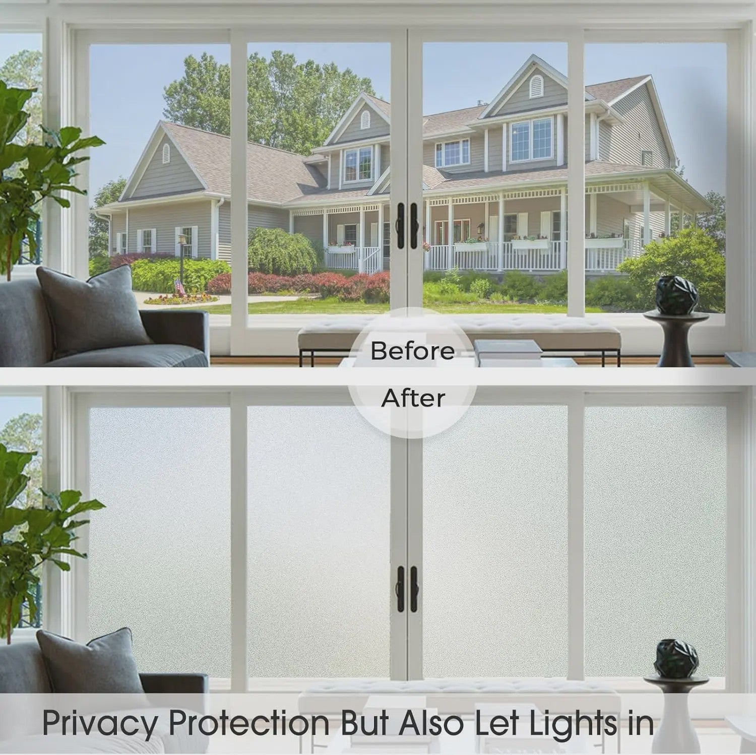 Raamfolie Privacy Matglas - Zelfklevend & Herbruikbaar voor Huis en Kantoor