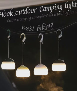 WEST BIKING Draagbare Camping Hanglamp - USB Oplaadbaar LED Kampeerlicht