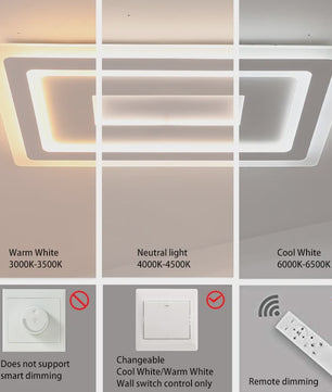 Moderne Ultradunne Acryl LED Plafondlamp - Sfeervolle Verlichting voor Woonkamer & Slaapkamer