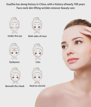 Natuurlijke Jade Gua Sha Schraper & Roller voor Gezichtsmassage - Verstevigende Huidverzorging