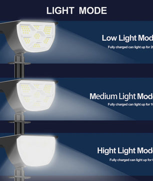 Solar Tuinspots LED (72/68) - IP65 Waterdicht, 3 Modi, Buitenverlichting