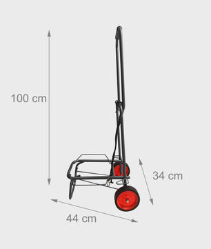 Opvouwbare Transportkar met 35 kg Draagvermogen - Ideaal voor Boodschappen, Camping en Dagelijks Gebruik