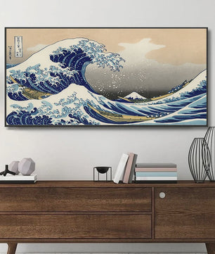 De Grote Golf van Kanagawa Ukiyo-e Canvas Schilderij - Japanse Kunst Poster