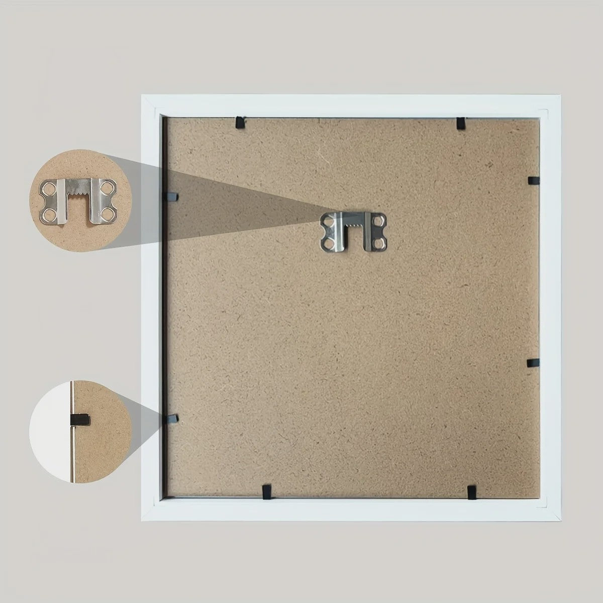 Set van 3 Houten Fotolijsten 25x25 cm - Wanddecoratie & Desktop