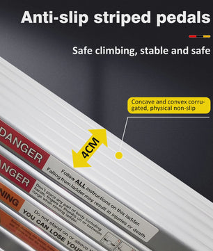 Lichtgewicht Aluminium Telescoopladder - 150kg Capaciteit, EN131 Gecertificeerd
