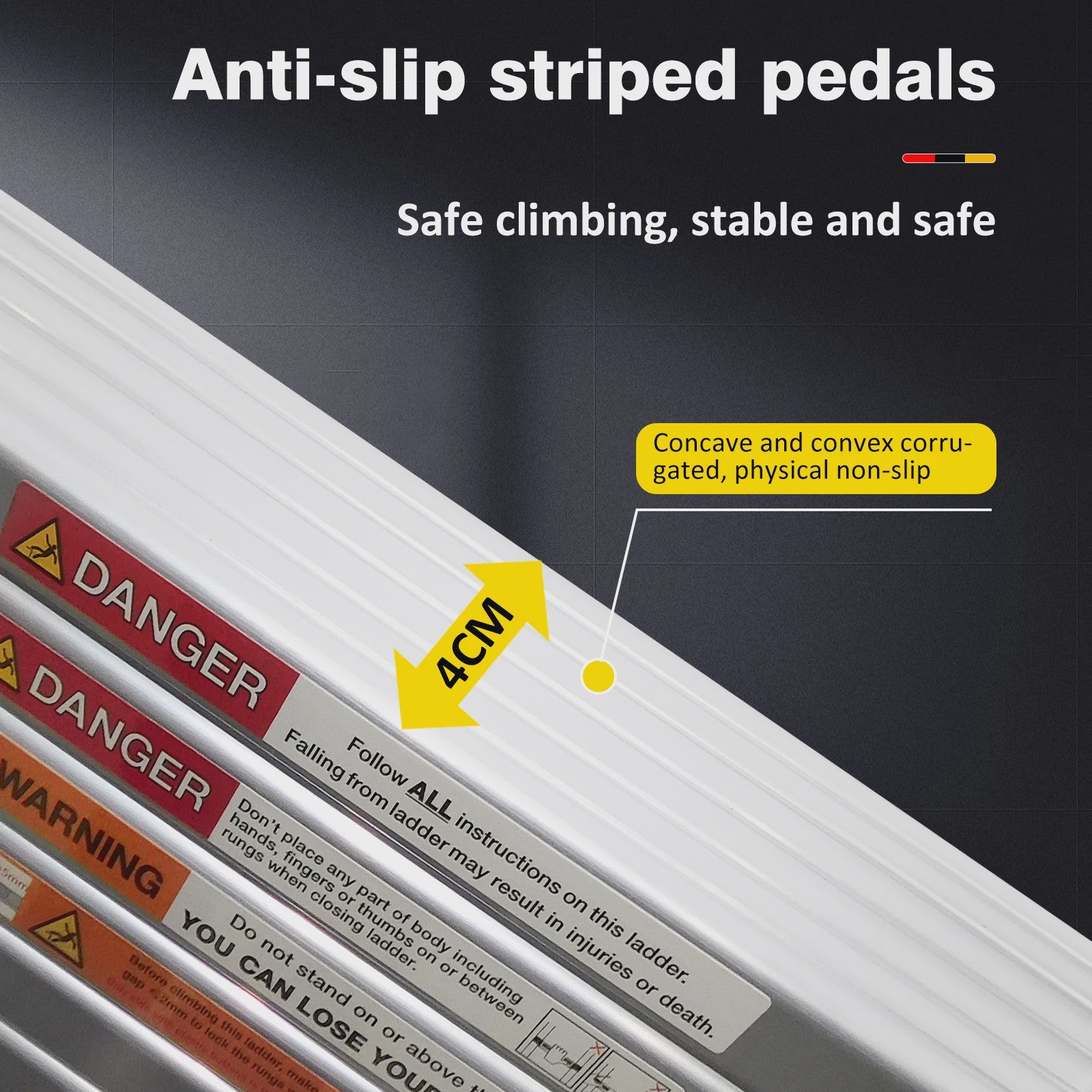 Lichtgewicht Aluminium Telescoopladder - 150kg Capaciteit, EN131 Gecertificeerd