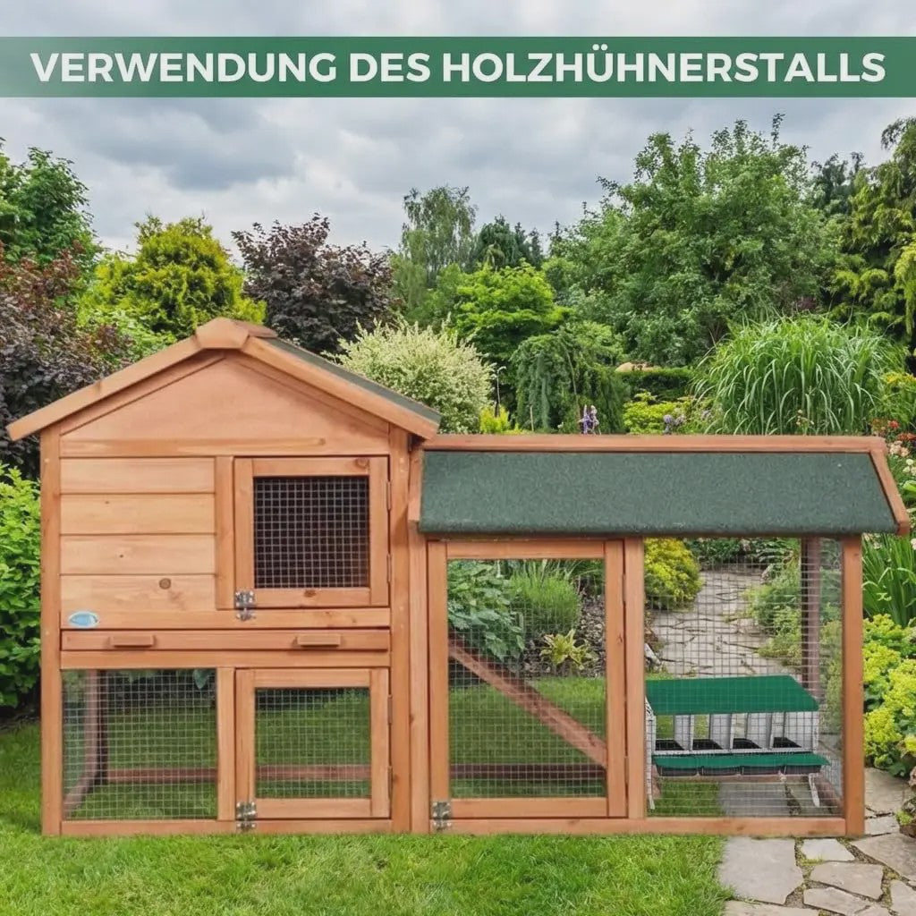 Legnest Kippen 4 Vakken Metaal Groen met Automatische Eierafvoer