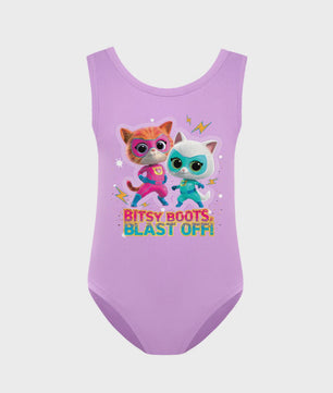 Super Kitties Kinder Zwempakje - Meisjes Badpak met Gabby Katten Print