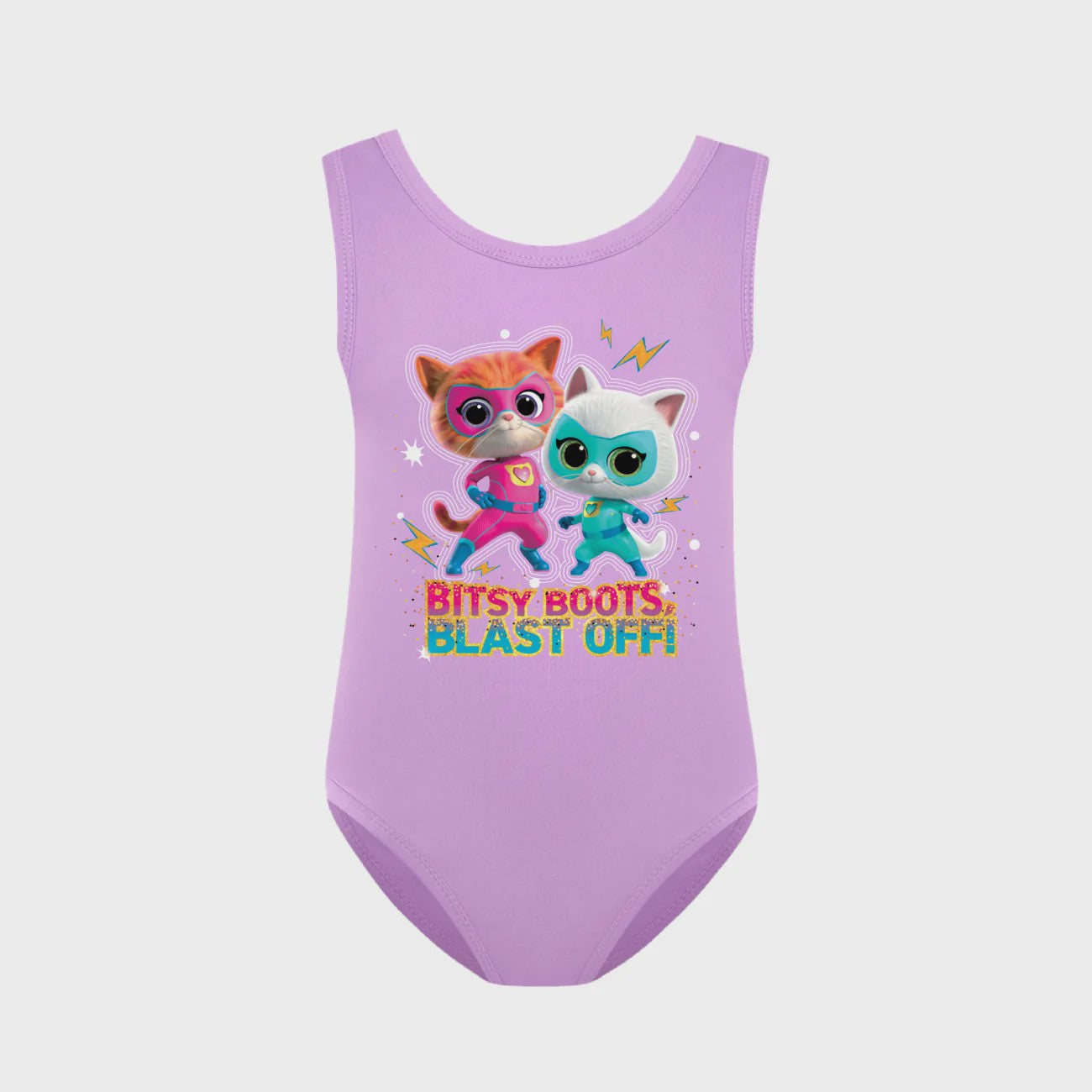 Super Kitties Kinder Zwempakje - Meisjes Badpak met Gabby Katten Print