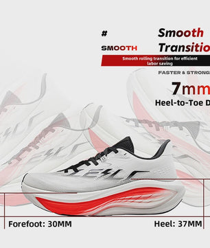 Qiaodan Leili TG 2.0 Marathon Hardloopschoenen - Hoge Veerkracht & Schokabsorptie