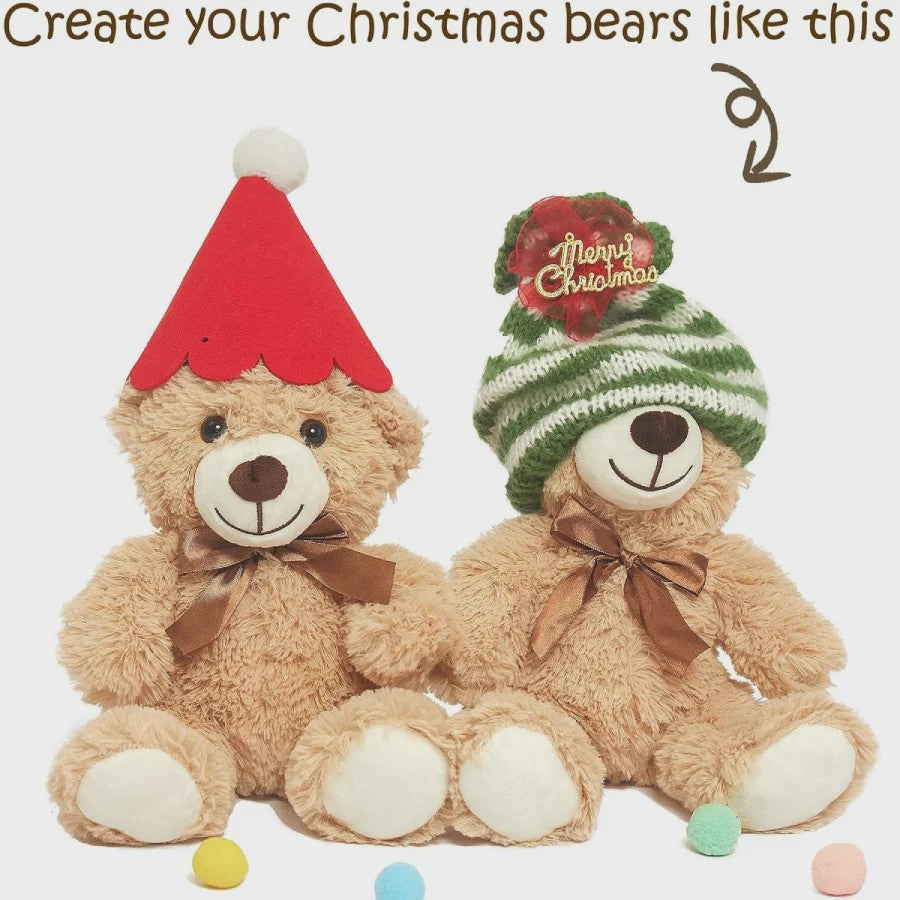 Set van 5 Pluche Teddyberen - 35cm - Knuffel Cadeau voor Kinderen & Vriendinnen