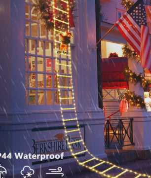 Kerstman Klimladder LED Verlichting - 1.5/3M - USB Plug - 8 Modi