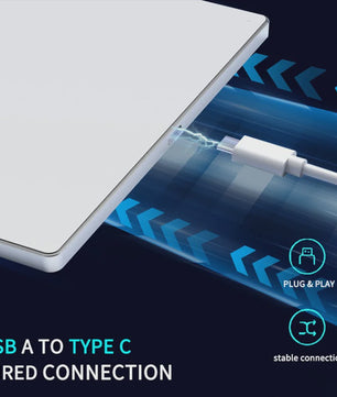 Bedraad Multi-Touch Trackpad met Gehard Glazen Oppervlak - Hoge Precisie & Vlotte Bediening