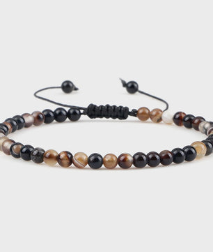 Natuurlijke 4mm Kralen Armbanden - Agate & Onyx - Yoga, Gebed & Stijlvol