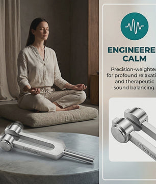 Miwayer Stemvork Set 128Hz, 256Hz, 512Hz met Hamer & Tas - Professionele Klanktherapie Instrumenten