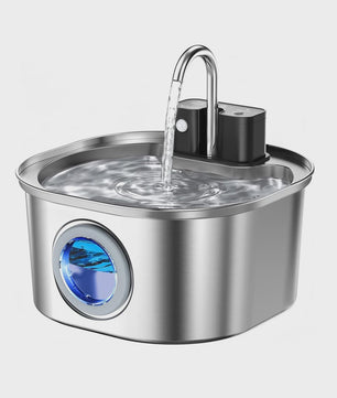 RVS Slimme Katten Drinkfontein 3.2L met Sensor & Draadloos Opladen - Automatische Waterdispenser voor Huisdieren