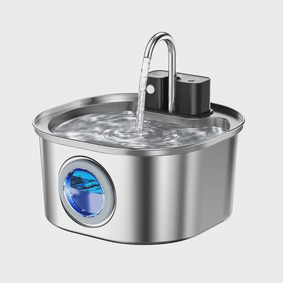 RVS Slimme Katten Drinkfontein 3.2L met Sensor & Draadloos Opladen - Automatische Waterdispenser voor Huisdieren
